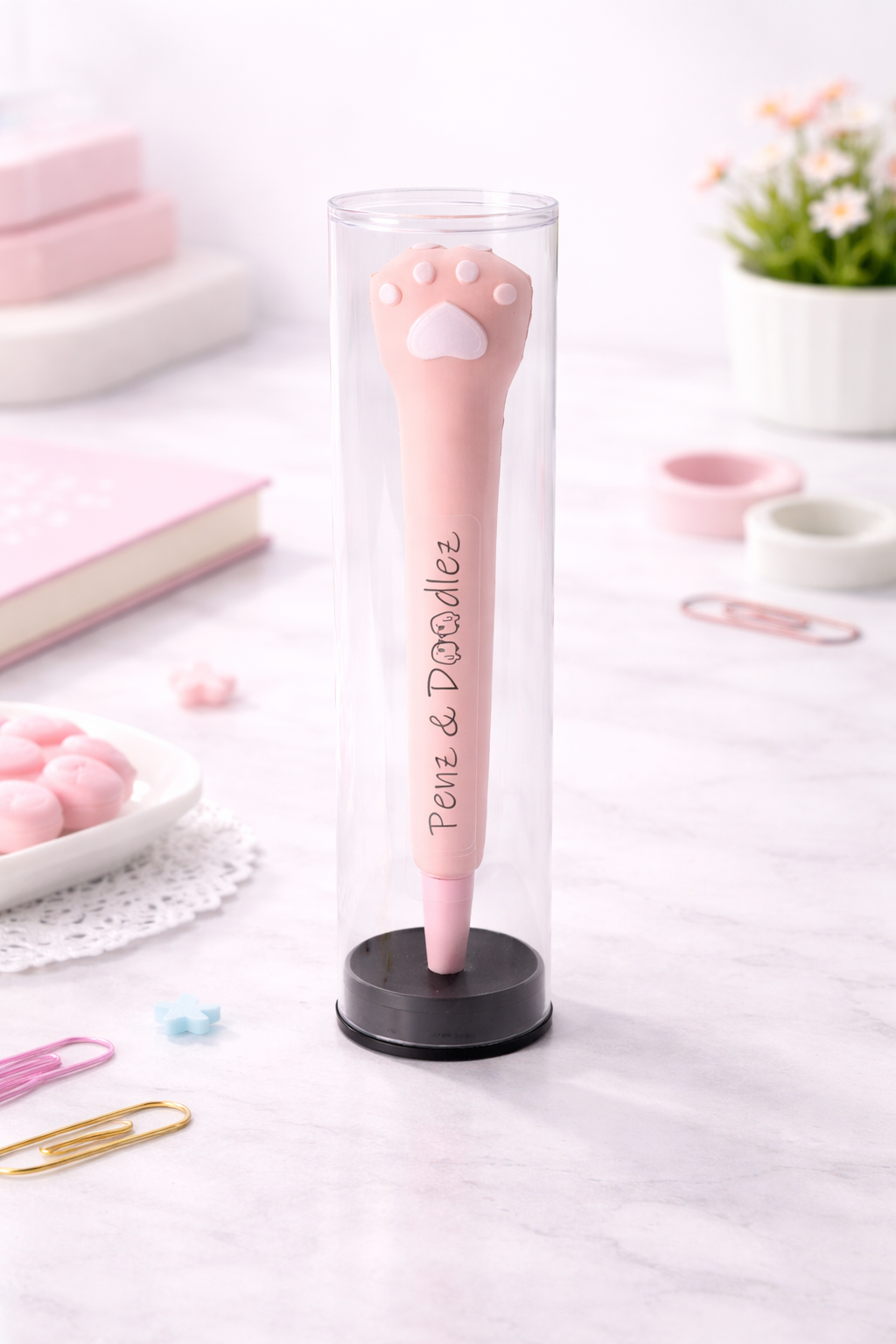 Pink Paw Squishy